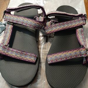 New Men's Size 7 Purple Black Pulltop Cloud Walk Jolin Summer Sandals Sh…